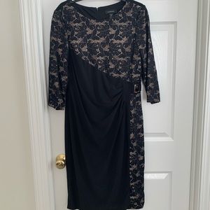 R&M Richards Black and Nude Dress